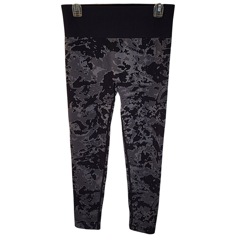 AnyBody Camo Seamless Leggings Women XL Gray NWOT High Waist Activewear A554197
